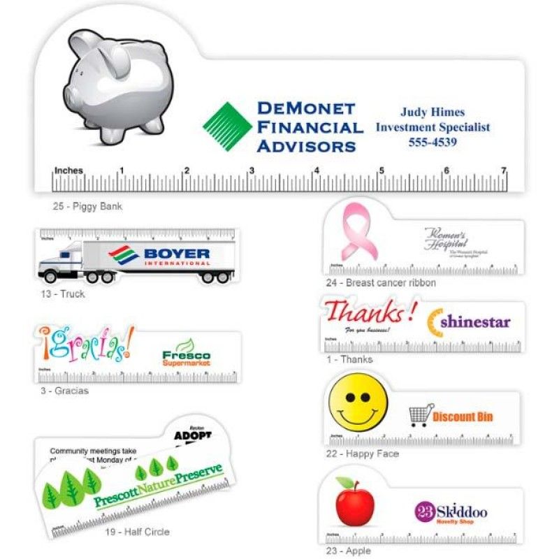 Wholesale 7&quot; Shaped Ruler-[NW-91980]
