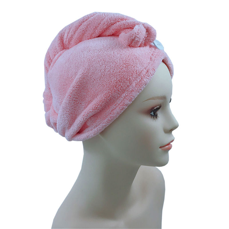 Free shipping 100% microfiber turban hair wrap towel 