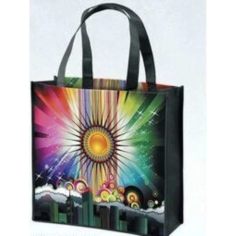 Cosmo Laminated Cityscape Design Tote Bag (Screen)