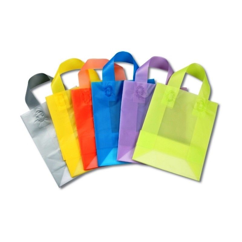 Soft-Loop Frosted Shopper - 10" x 8" - Foil