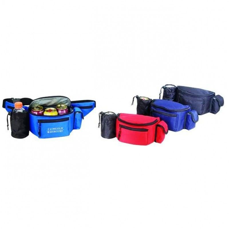 Cooler Fanny Pack W/ Bottle Holder & Cell Phone Pouch