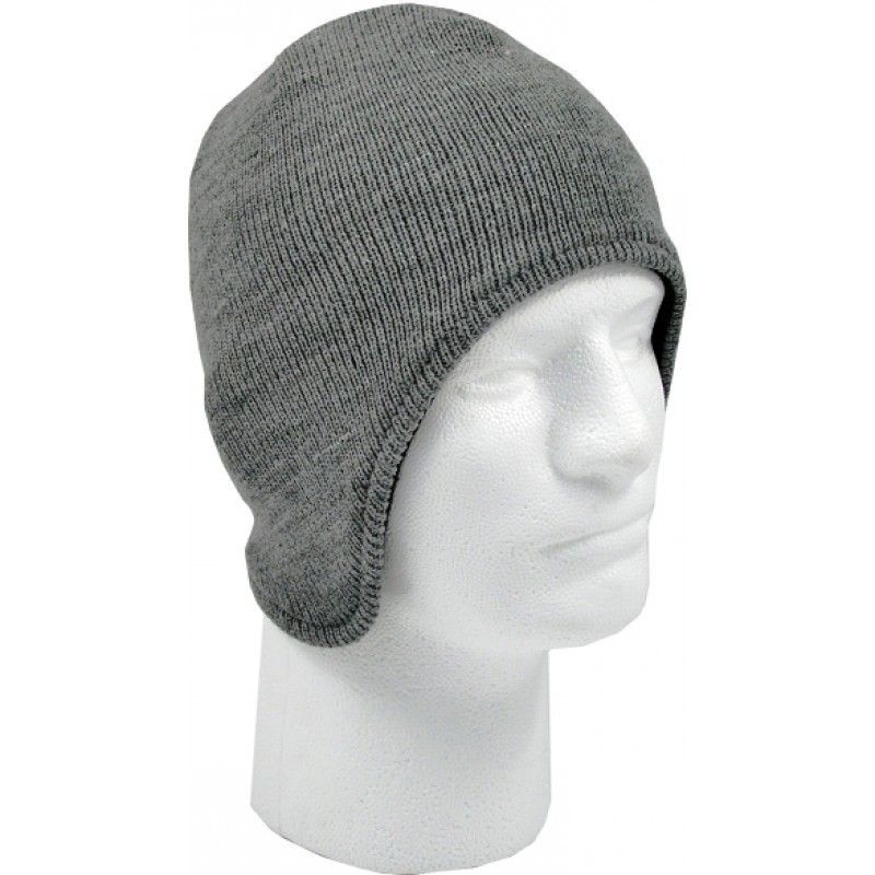 Fleece Lined Acrylic Beanie W/ Flap