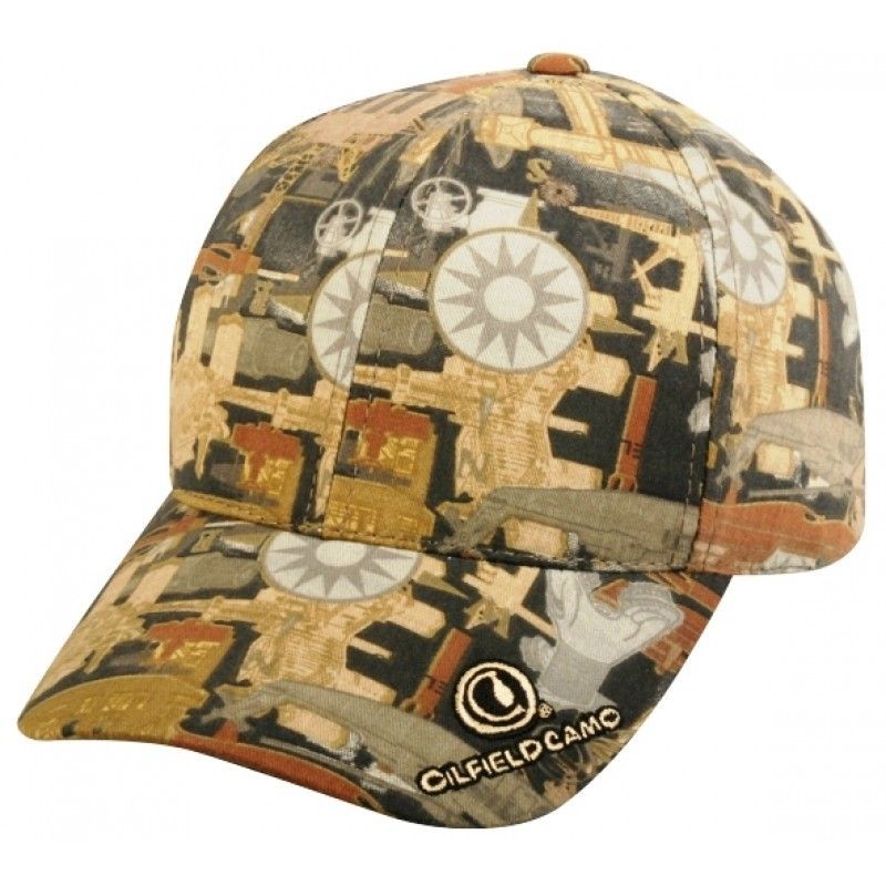 Oilfield Camo Visor Logo Cap