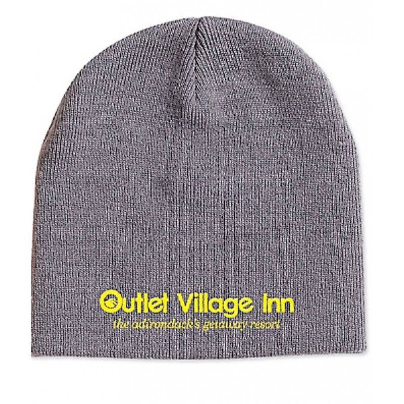 Knit Beanie Embroidered