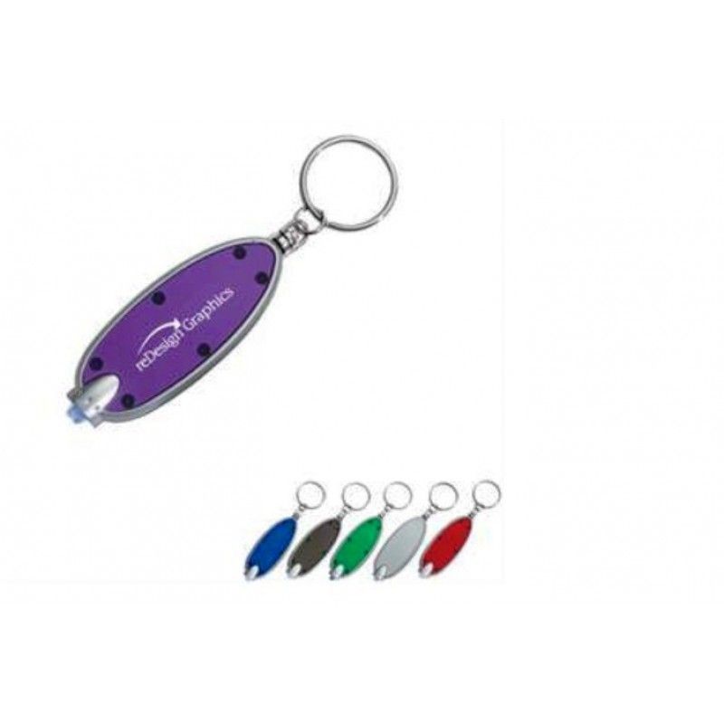 Oval LED Key Chain