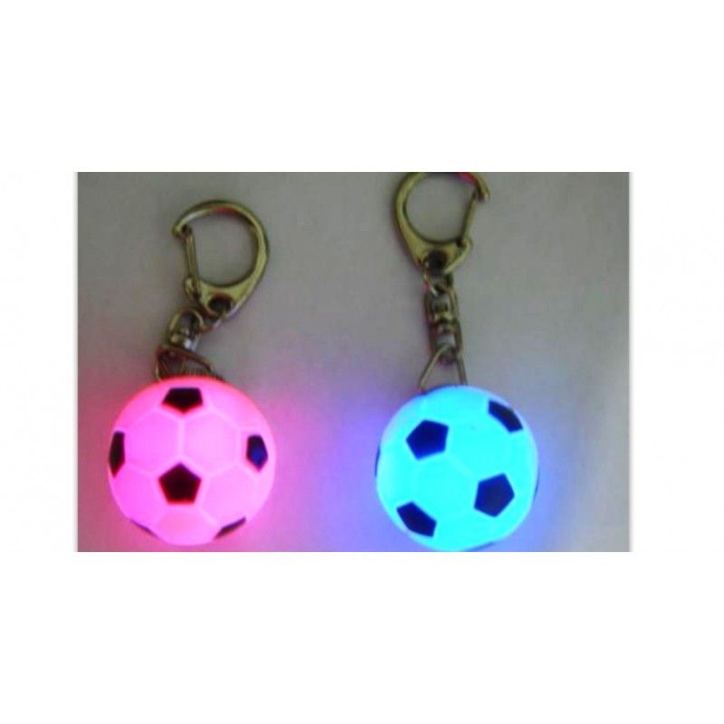 LED Soccer Ball Keychain