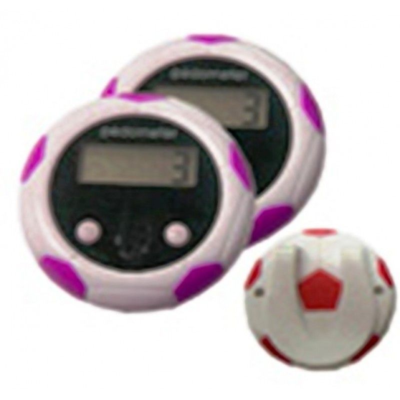 FOOTBALL SHAPED PEDOMETER-BLUE/RED