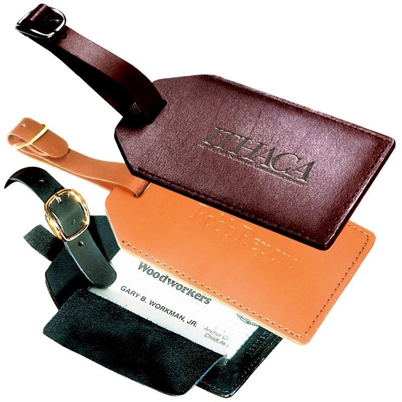 Grand Central Cowhide Leather Luggage Tag