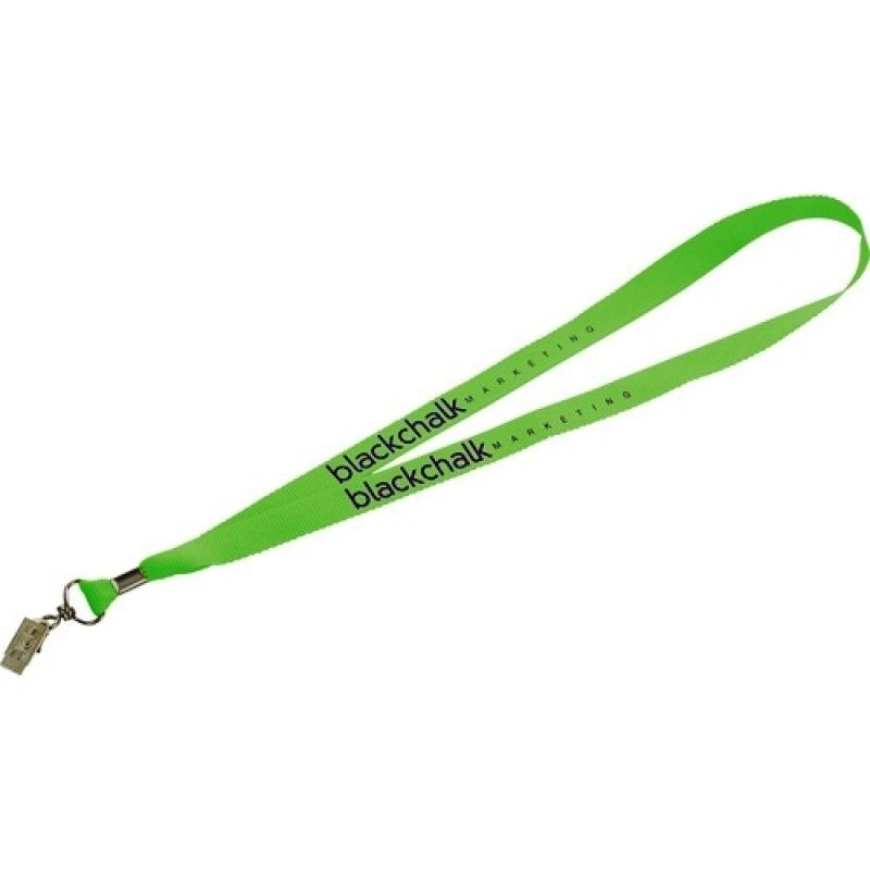 Promotional Lanyard W/ Bulldog Clip