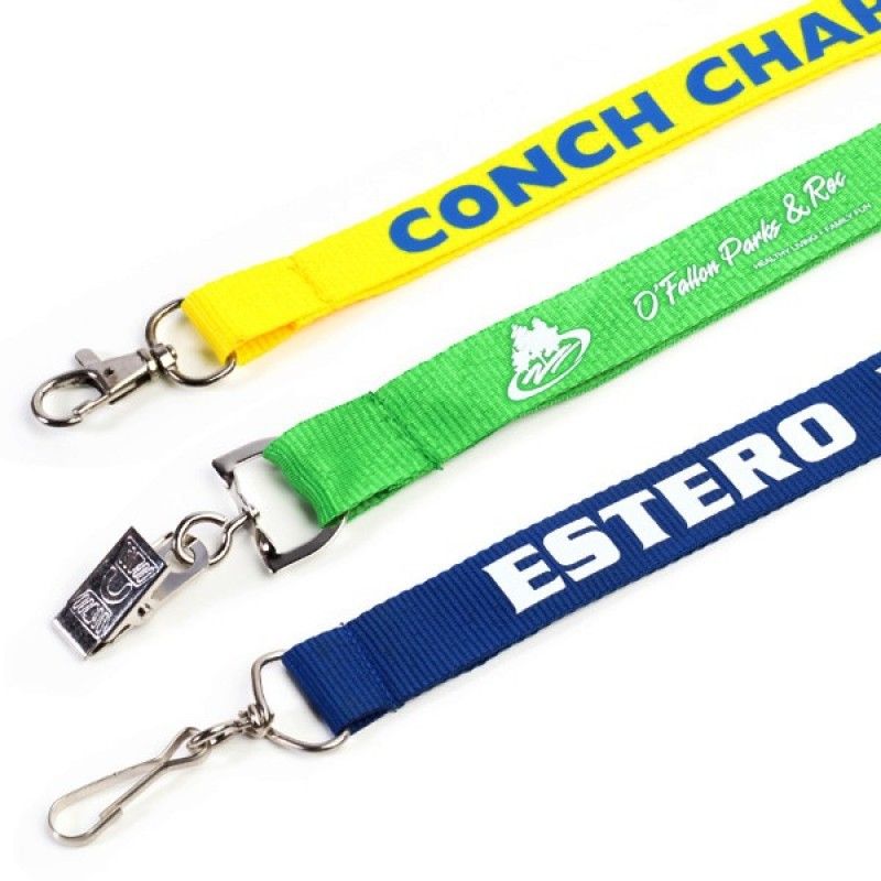 Promotional 5/8" Rush Flat Polyester Lanyard