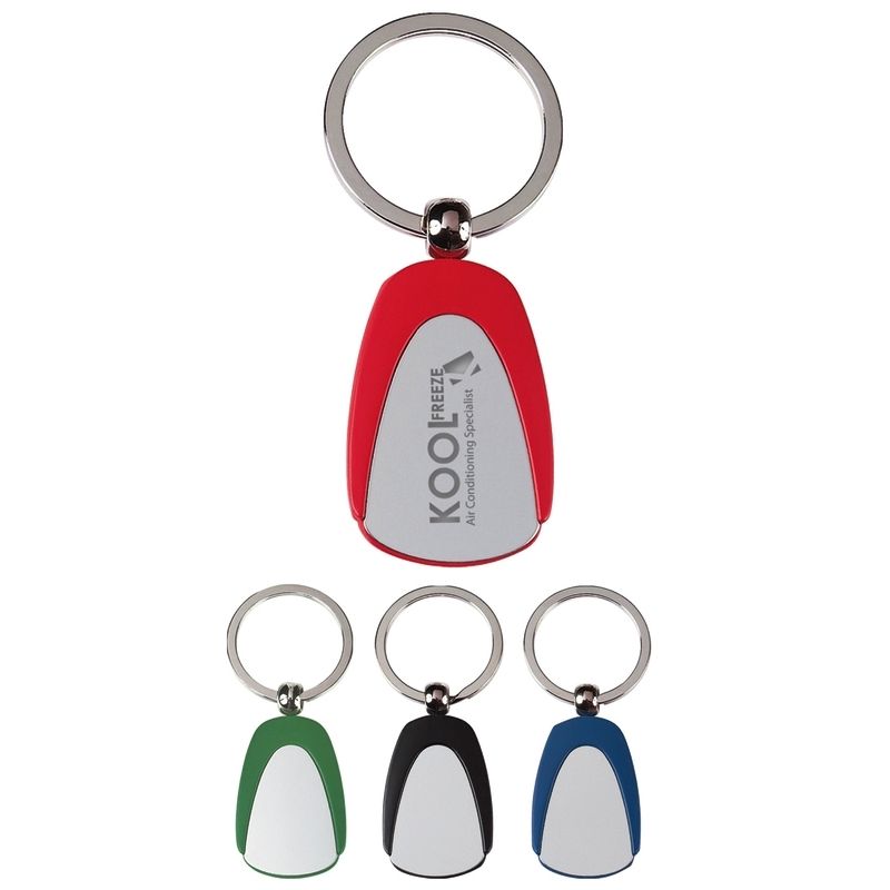 Promotional Tear Drop Metal Key Tag