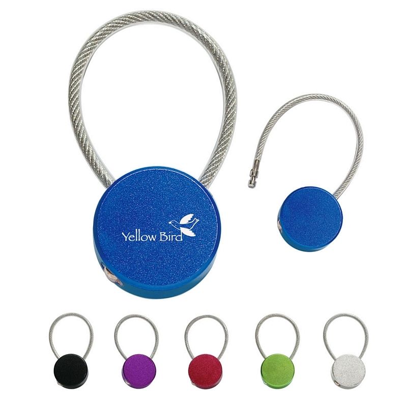 Promotional Circular Metal Hook-In Key Tag