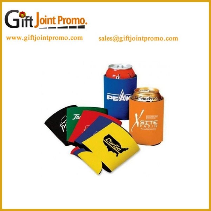 Promotional printed can cooler holder