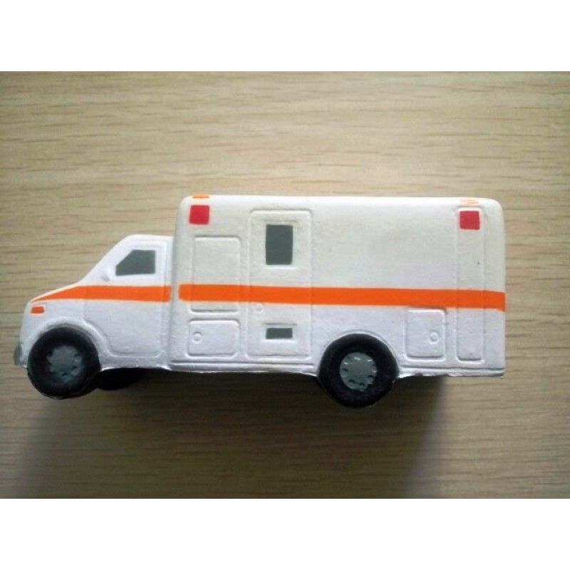 Promotional pu foam ambulance stress ball