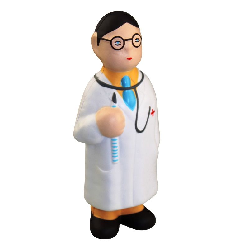 Promotional Doctor shaped PU Stress Ball