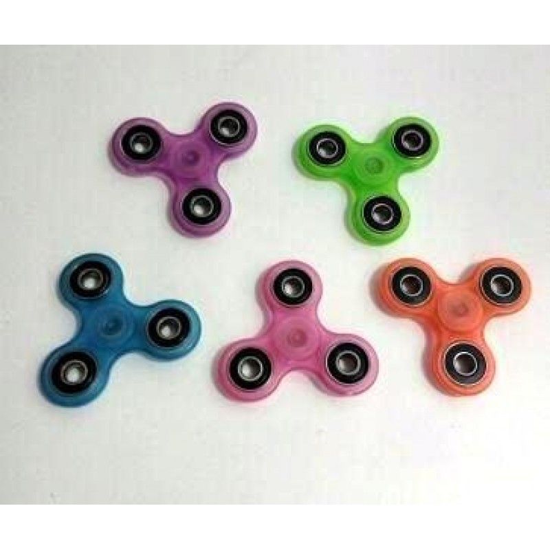 Promotional stock reflective spinner glow in dark