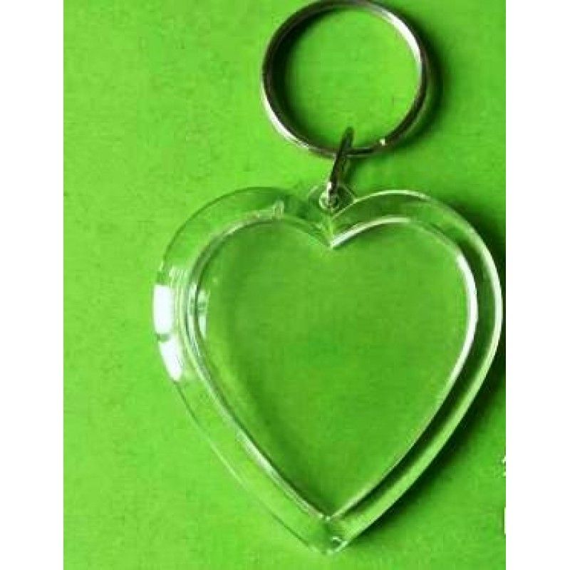 Promotional Heart Shaped Acrylic Keychain