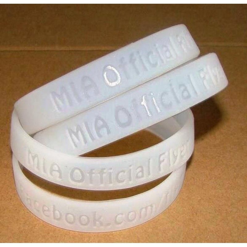 Promotional White clear UV Bracelet