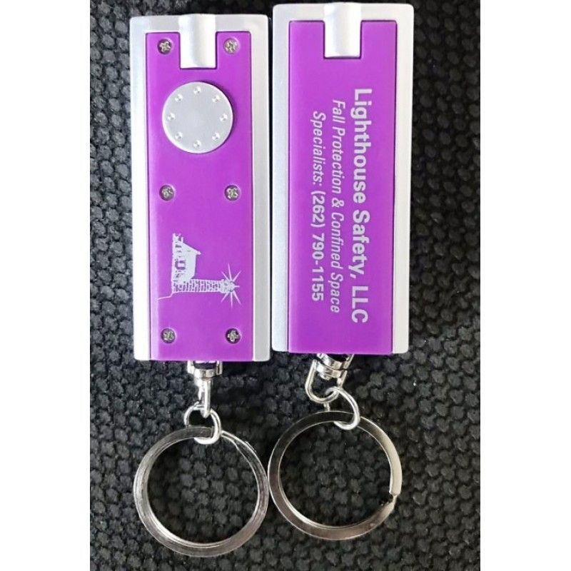 Promotional cube LED Torch Keychain