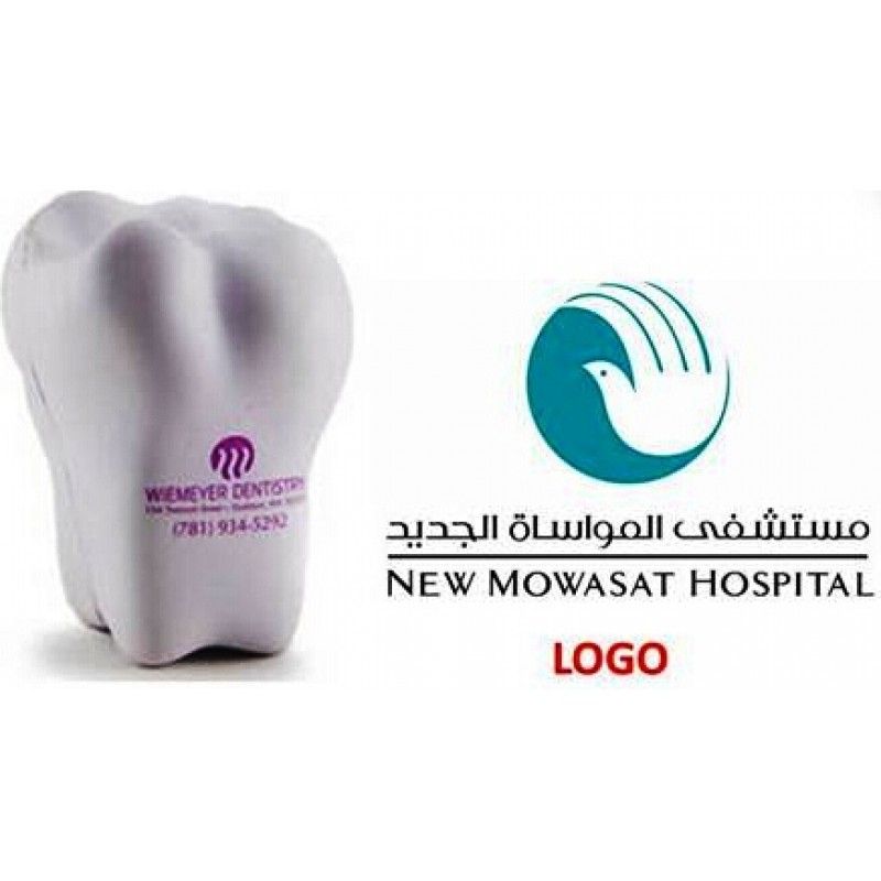 Promotional Tooth Shaped PU Stress Ball