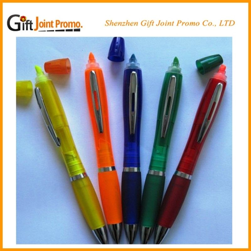 Promotional Double head highligther Ballpoint pen