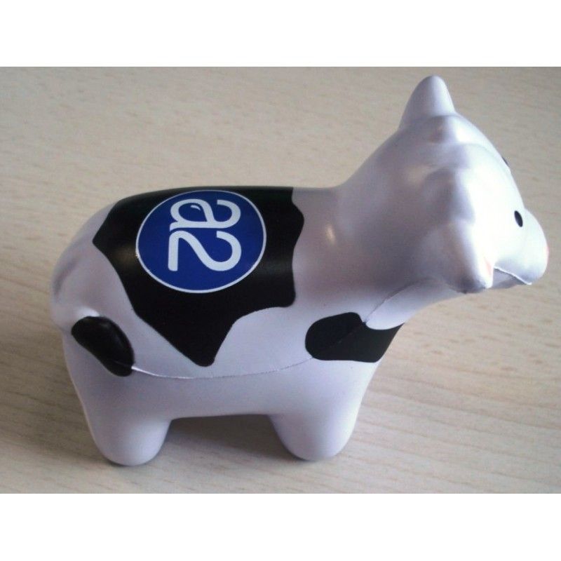 Promotional Milk Cow shaped Pu stress ball