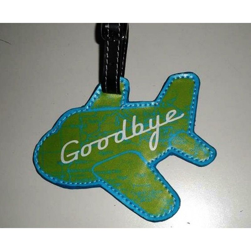 Promotional PU Airplane Luggage Tag