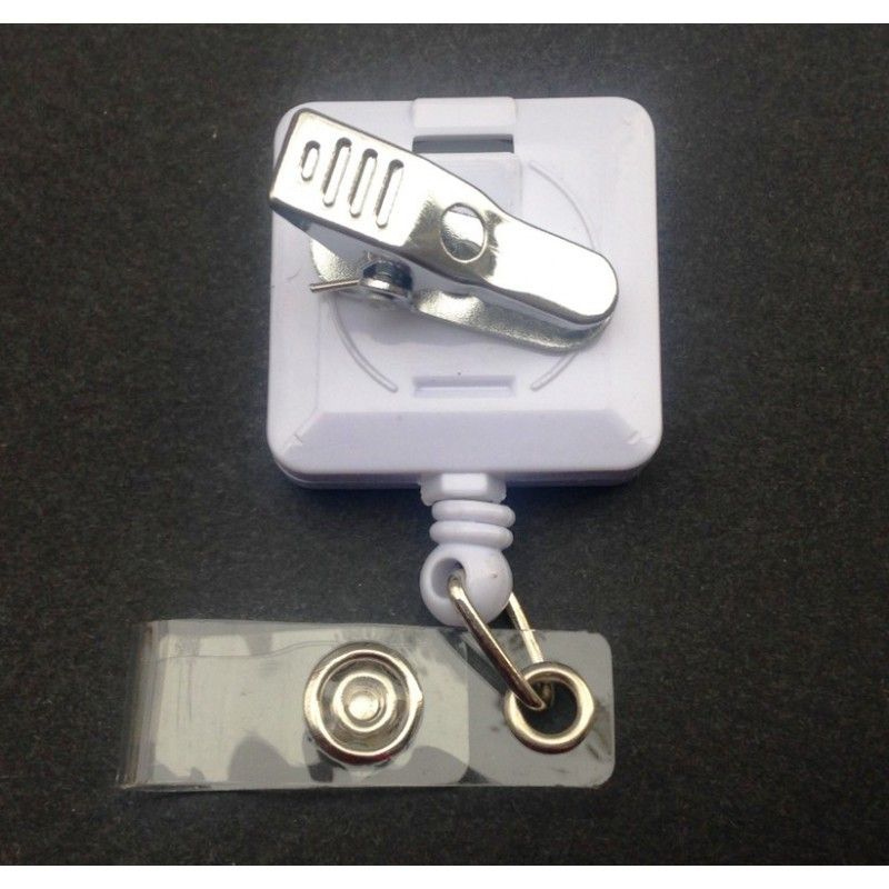 Promotional retractable id card reel holder