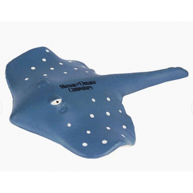 Promotional stingray fish pu stress ball