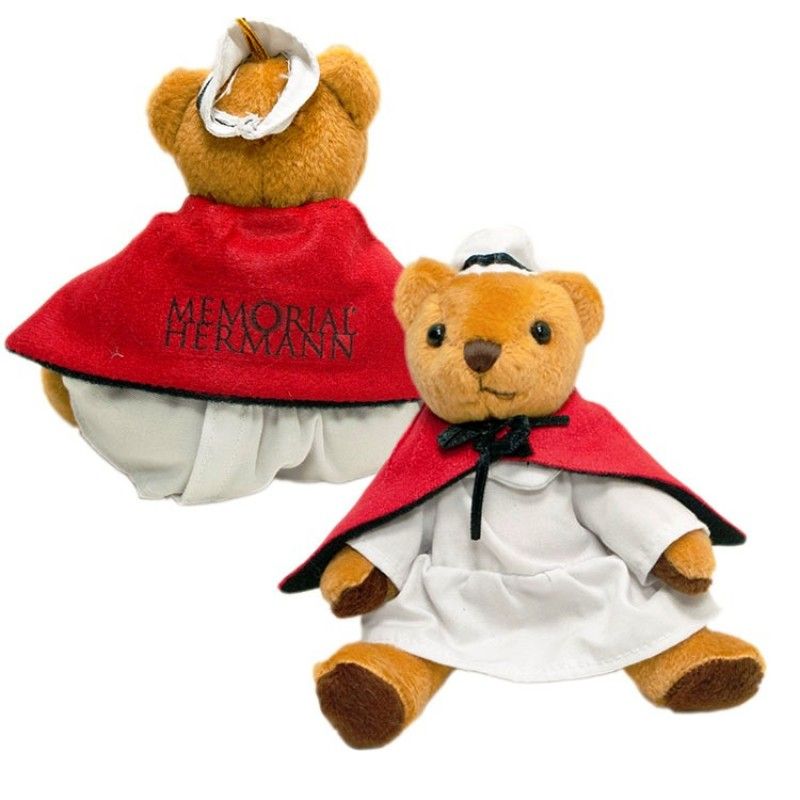 Promotional 6" Nurse Bear W/Red Cape