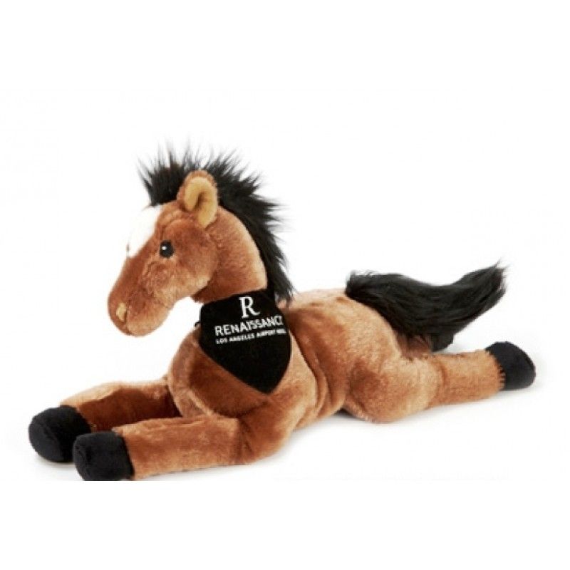 Promotional 14" Laying Horse Stuffed Animal