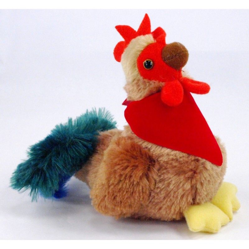 Promotional 8" Cocky Rooster W/Accessory And Imprint