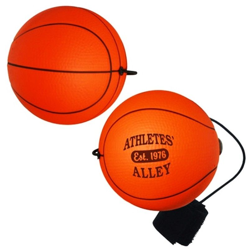 Promotional Basketball Yo-yo Bungee Stress Reliever