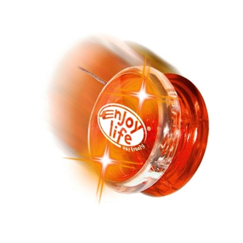 Promotional Orange Twirlglo Yo-yo W/ Orange LED