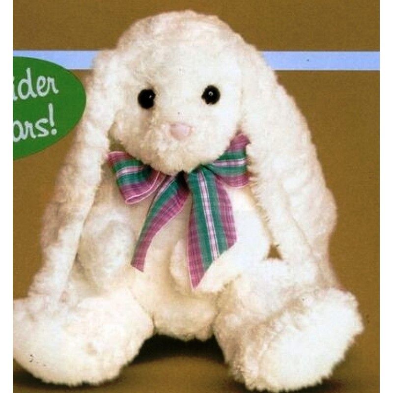 Promotional 12" Stuffed Barnyard White Mama Bunny