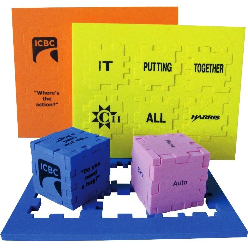 Promotional Foam Puzzle Cube 1 1/2"