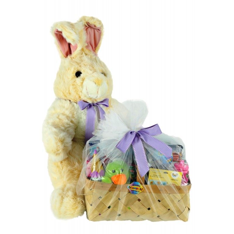 Promotional 3' Tall Deluxe Plush Baxter The Bunny W/Basket Of Toys