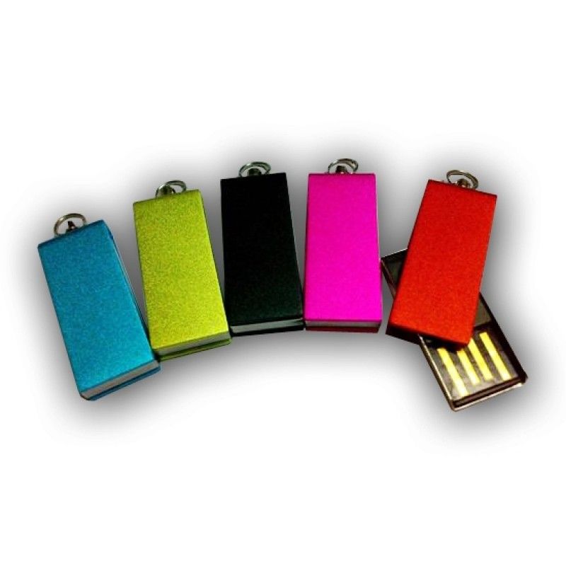 Promotional Swivel Mini metal USB Flash Drive colors