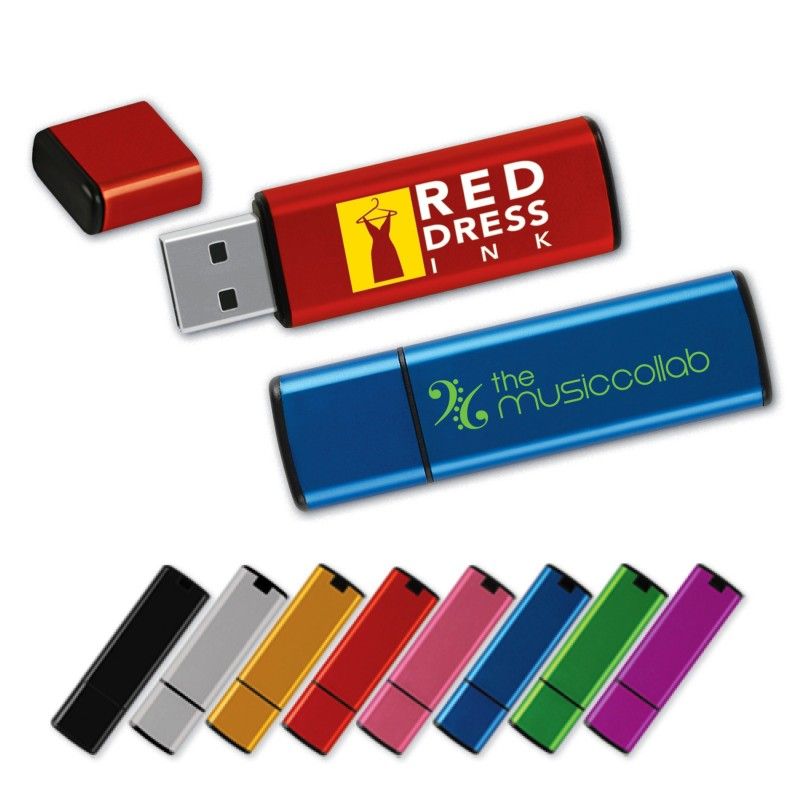 Promotional Rectangle Anodized Aluminum Flash Drive